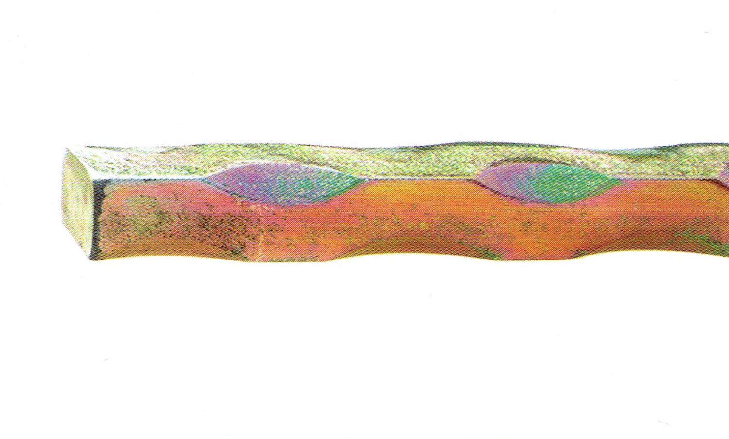 Hammered Square Bar